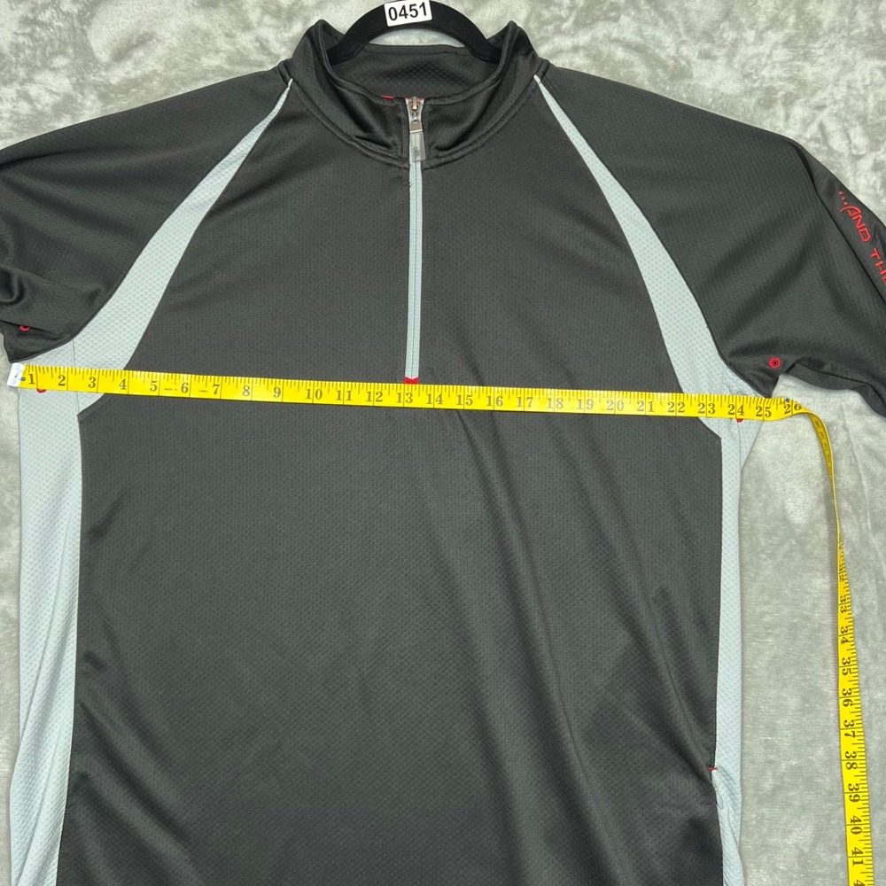 ALO CoolFit  1/4 Zip Shirt Men's XXL Black Long Sleeve Activewear‎ Pullover - Picture 6 of 13